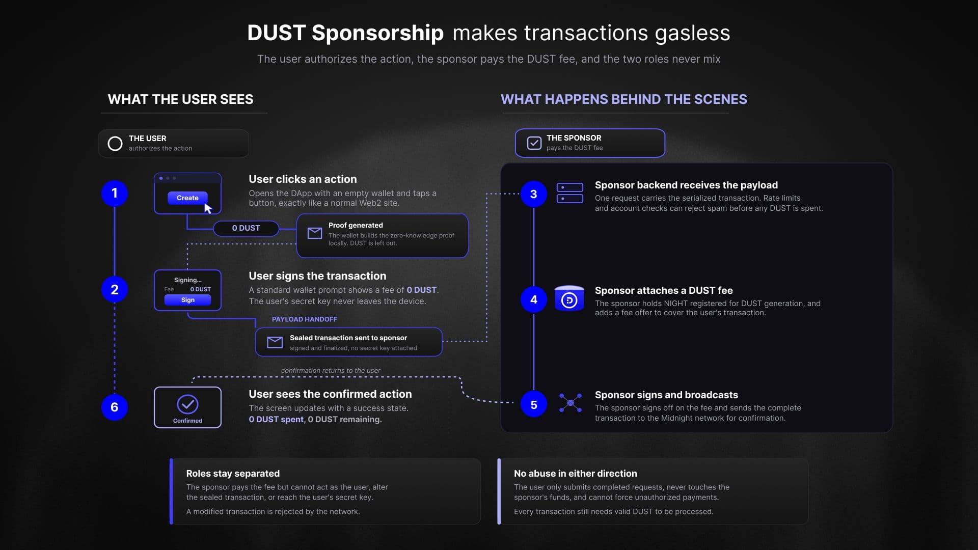 DUST sponsorship detailed infographic