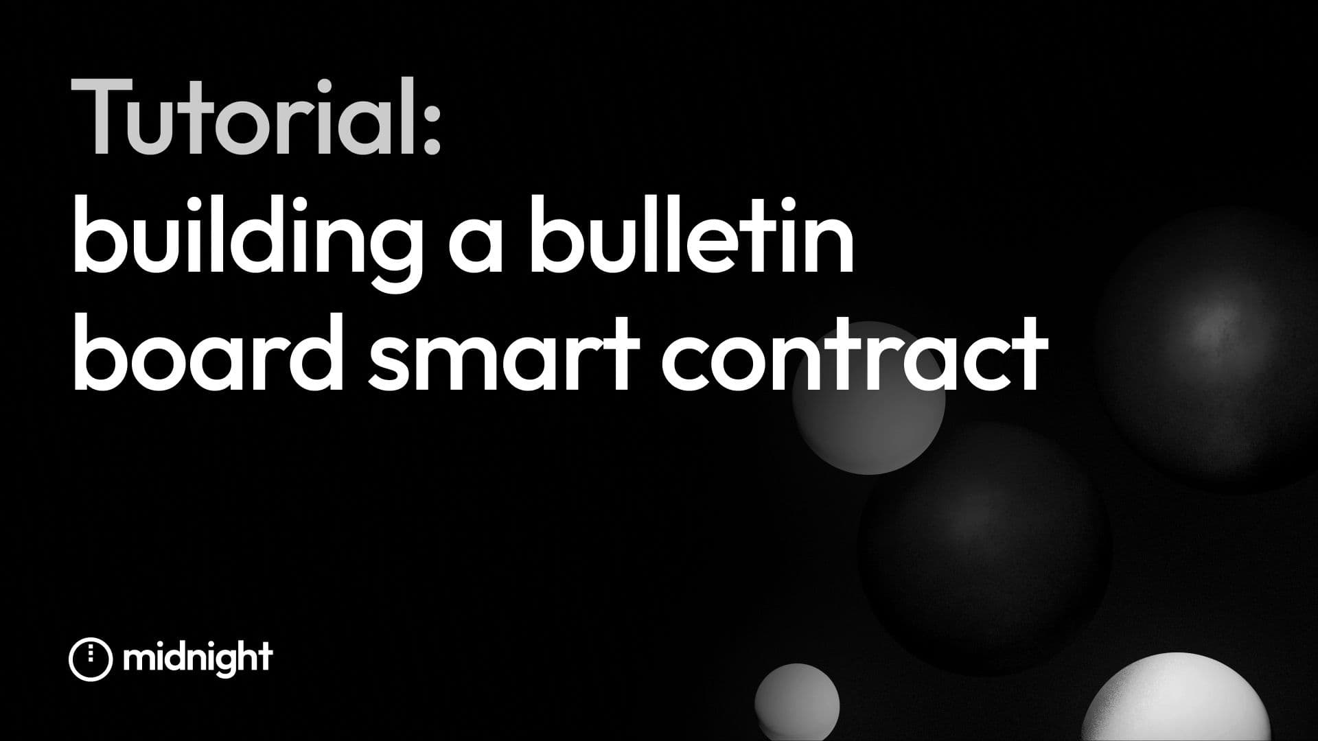 Building a bulletin board smart contract with Compact