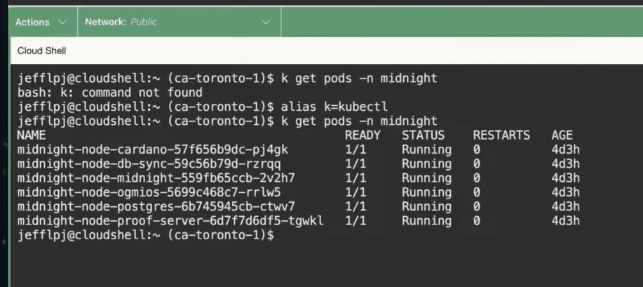 Midnight node monitoring with Helm Chart
